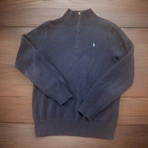 Vintage Polo Ralph Lauren Women’s Navy  1/4 Zip Sweater L Preppy Classic Knit